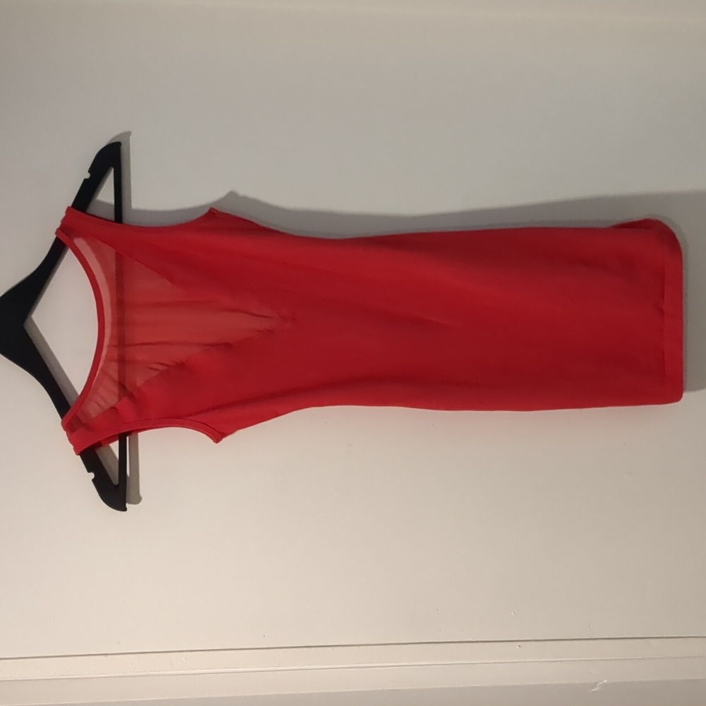 AA mesh mini low back dress
